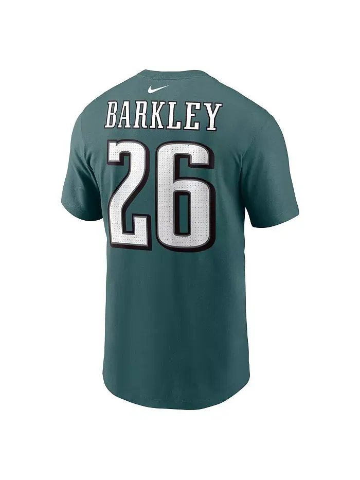 Футболка Nike мужская Saquon Barkley Midnight Green Philadelphia Eagles с именем игрока и номером — изображение 3 из 3