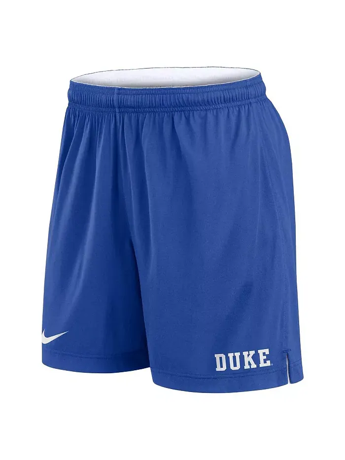 Мужские бело-голубые реверсивные шорты для тренировок Duke Blue Devils Primetime Nike — изображение 2 из 5