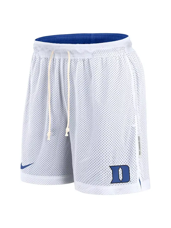 Мужские бело-голубые реверсивные шорты для тренировок Duke Blue Devils Primetime Nike — изображение 4 из 5
