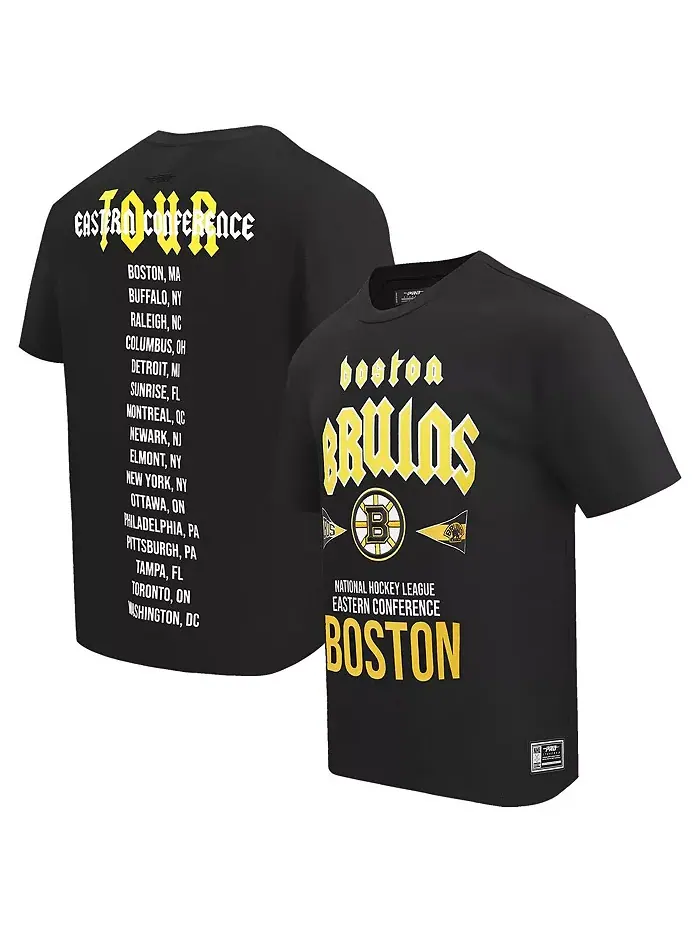 Мужская черная футболка Boston Bruins City Tour Pro Standard — изображение 1 из 4