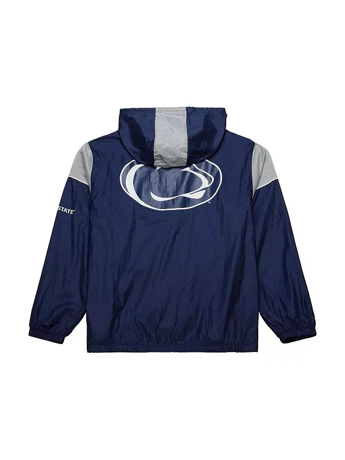 Мужская синяя худи-толстовка с полумолнией Team 3.0 Anorak Penn State Nittany Lions Mitchell & Ness — изображение 5 из 5