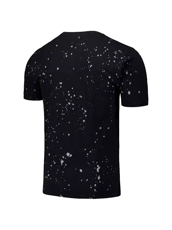Мужская футболка Houston Astros Splatter черно-белая Majestic — изображение 2 из 3