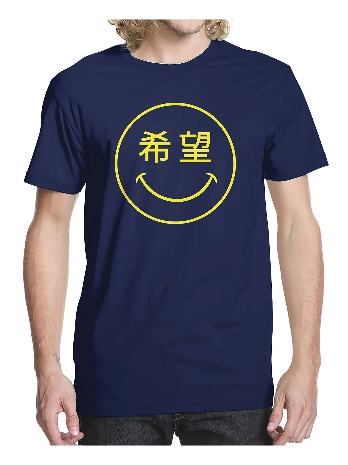Мужская футболка с надписью hope smile kanji Buzz Shirts