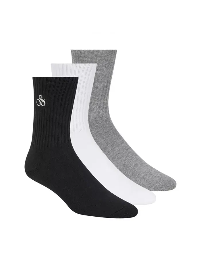 Мужские махровые носки с рифлением, 3 пары SCOTCH & SODA — изображение 1 из 2