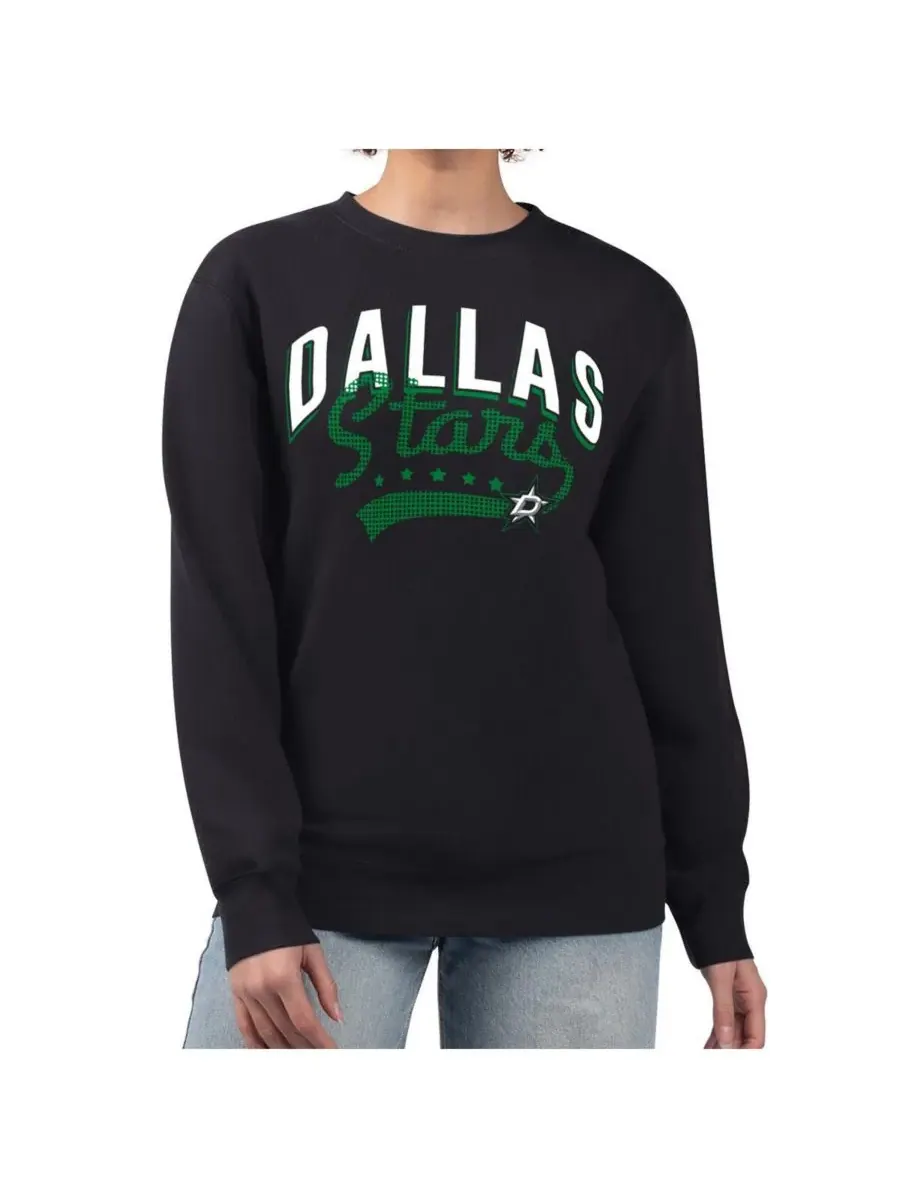 G-III 4Her by Carl Banks Женская черная флисовая толстовка с принтом команды Dallas Stars — изображение 1 из 3, черный