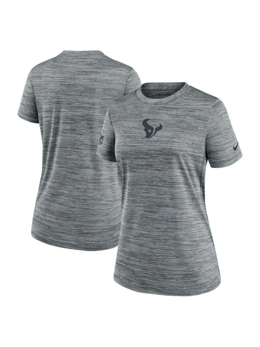 Nike Женская серая футболка Houston Texans Sideline Velocity Performance — изображение 1 из 3, серый