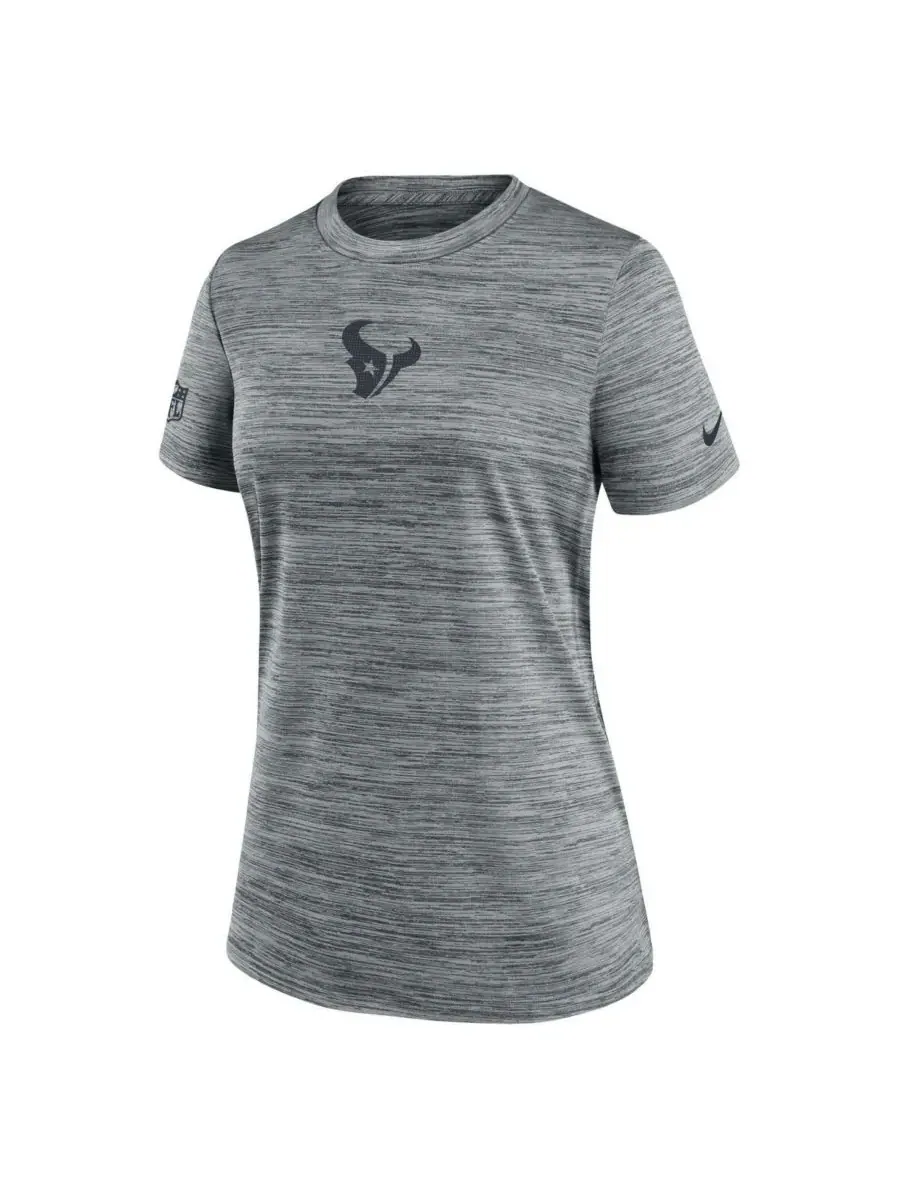 Nike Женская серая футболка Houston Texans Sideline Velocity Performance — изображение 3 из 3, серый