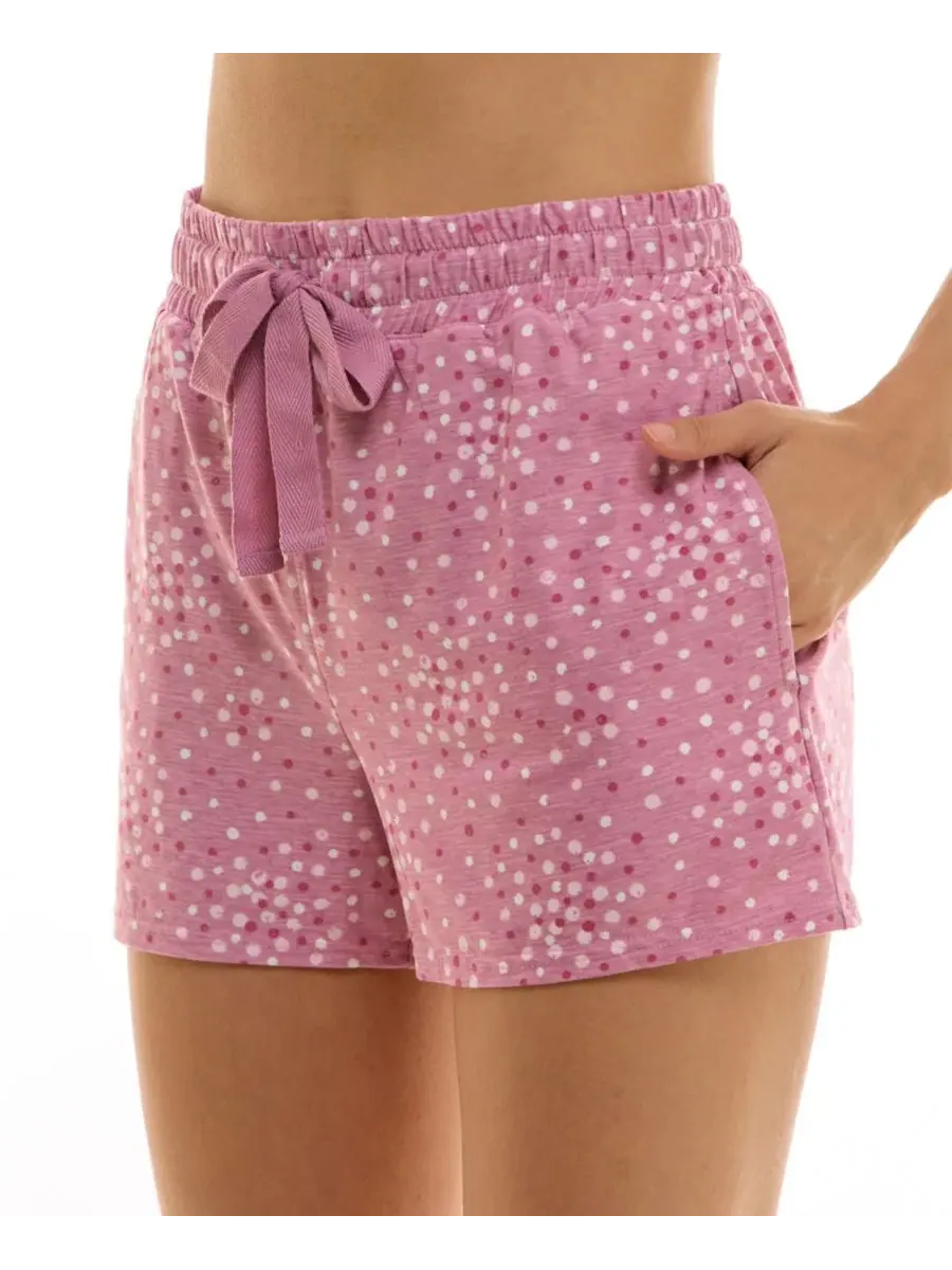 Женские пижамные шорты с имитацией сборки, комплект из 2 штук Jaclyn Intimates, Penzey Dot — изображение 12 из 13