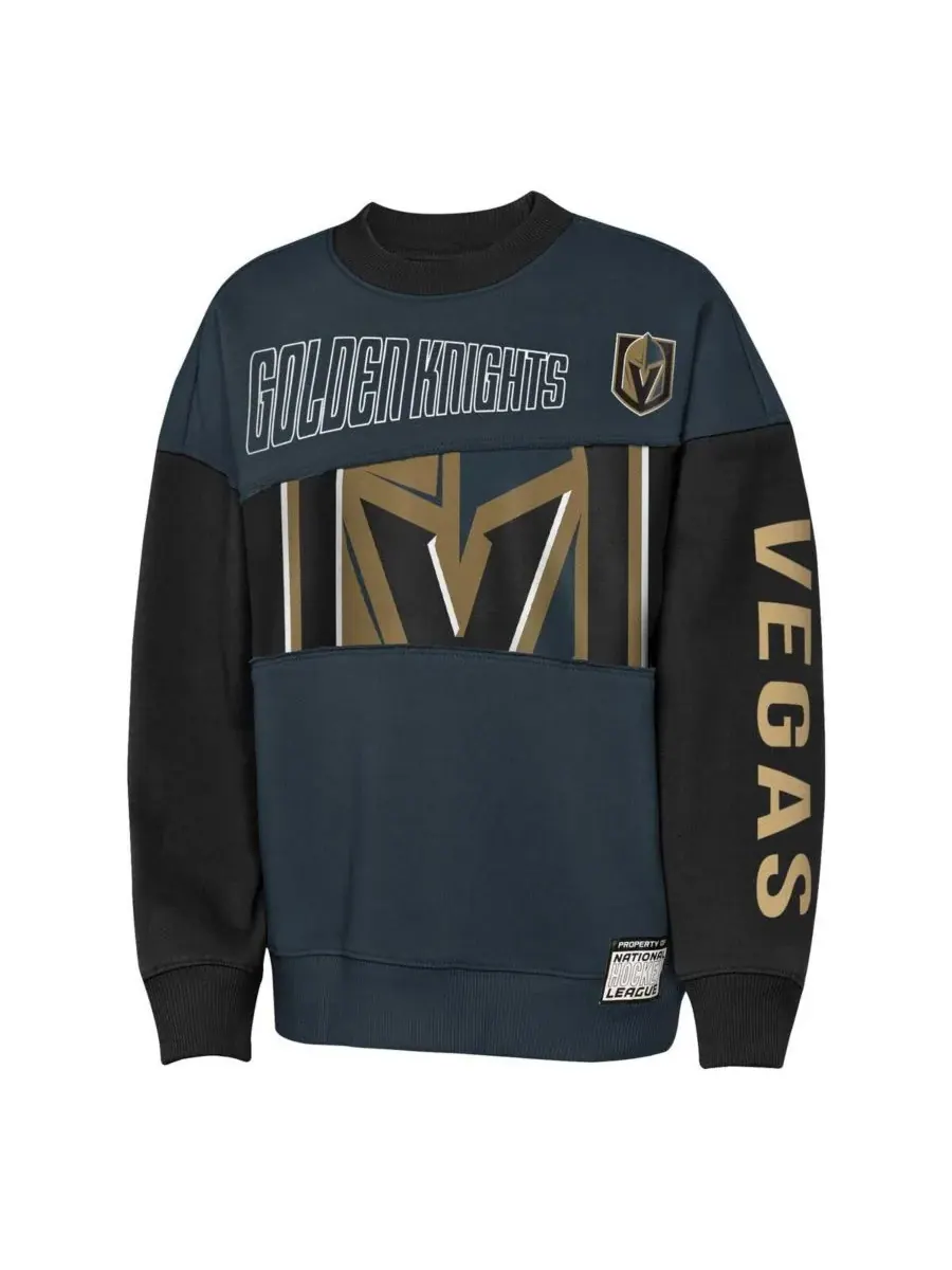 Outerstuff Толстовка Big Boys and Girls Steel/Black Vegas Golden Knights Impact Player — изображение 2 из 3, черный