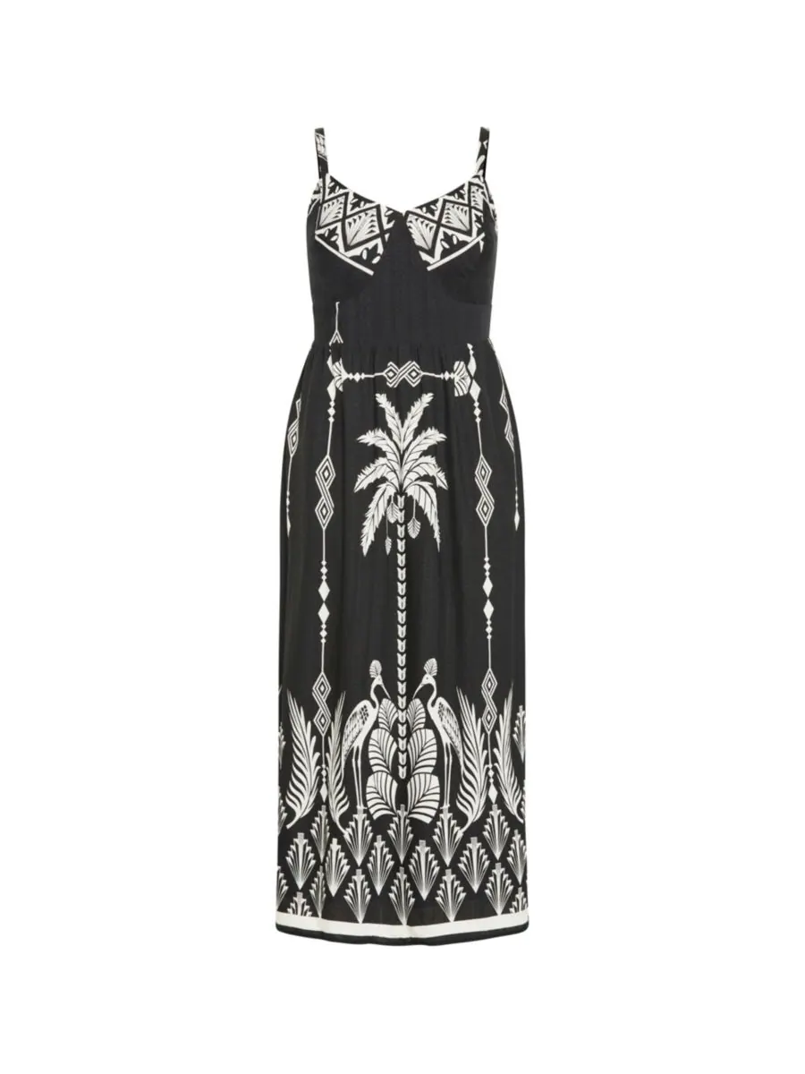 Женское макси-платье с принтом Jez Border Print CITY CHIC, Empress border — изображение 3 из 3