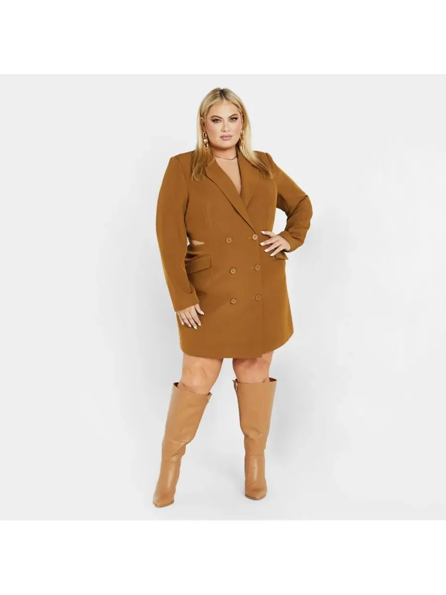 Женское платье-смокинг Twyla CITY CHIC, Salted Caramel — изображение 1 из 4