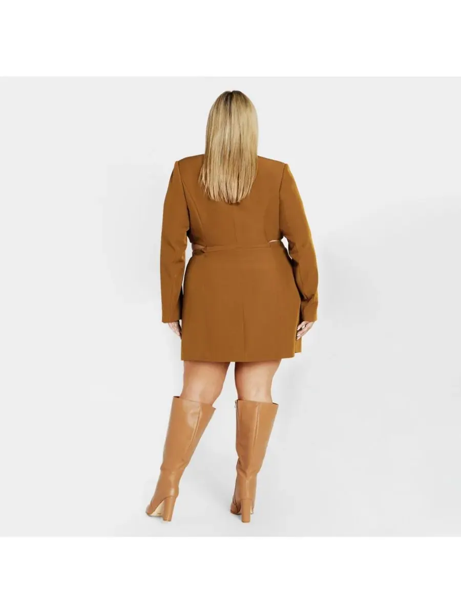 Женское платье-смокинг Twyla CITY CHIC, Salted Caramel — изображение 2 из 4
