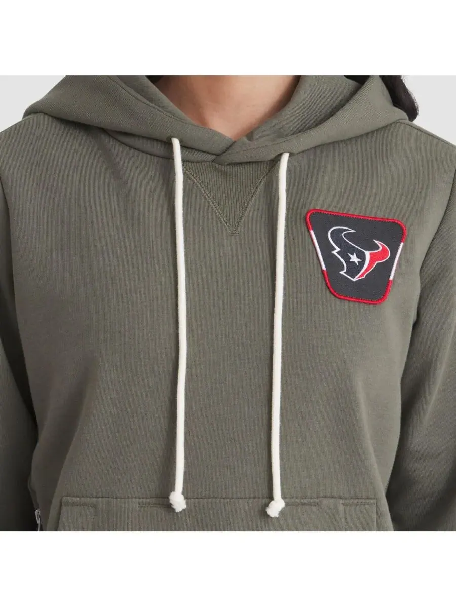 Nike Женская толстовка Olive Houston Texans 2025 Salute to Service Sideline Standard Issue Dri-FIT — изображение 4 из 5