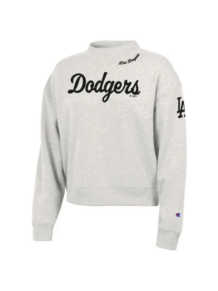 Свитшот женский Triumph Tri-Blend с принтом Los Angeles Dodgers Champion — изображение 2 из 3, серый