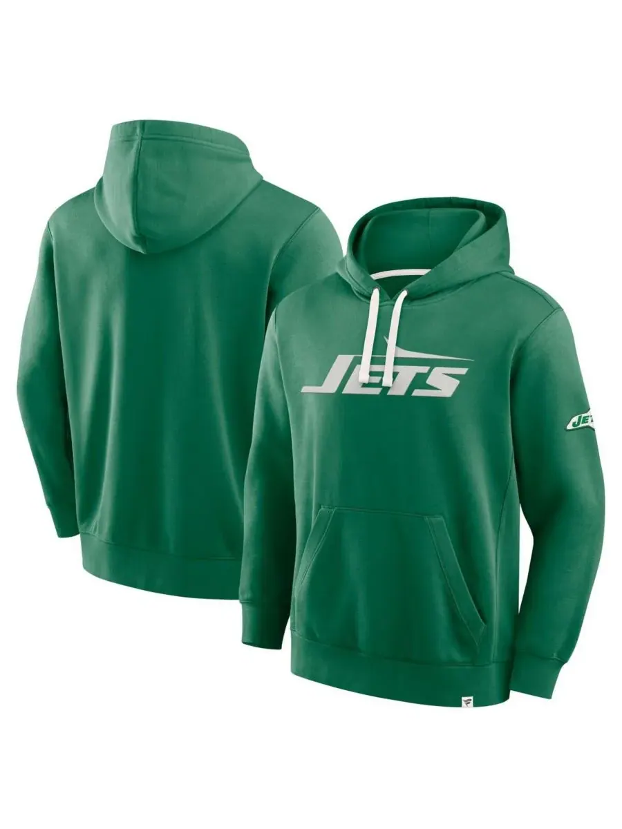Fanatics Мужская толстовка с капюшоном New York Jets New Horizons Heritage ярко-зеленого цвета — изображение 1 из 3, зеленый