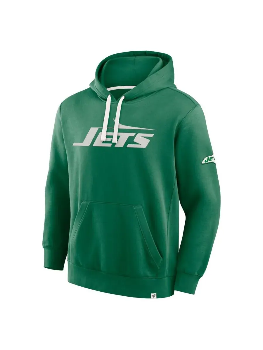 Fanatics Мужская толстовка с капюшоном New York Jets New Horizons Heritage ярко-зеленого цвета — изображение 2 из 3, зеленый