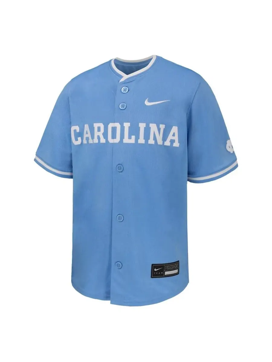 Nike Бейсбольная майка Big Boys and Girls Carolina Blue North Carolina Tar Heels Limited — изображение 2 из 3, светлый синий