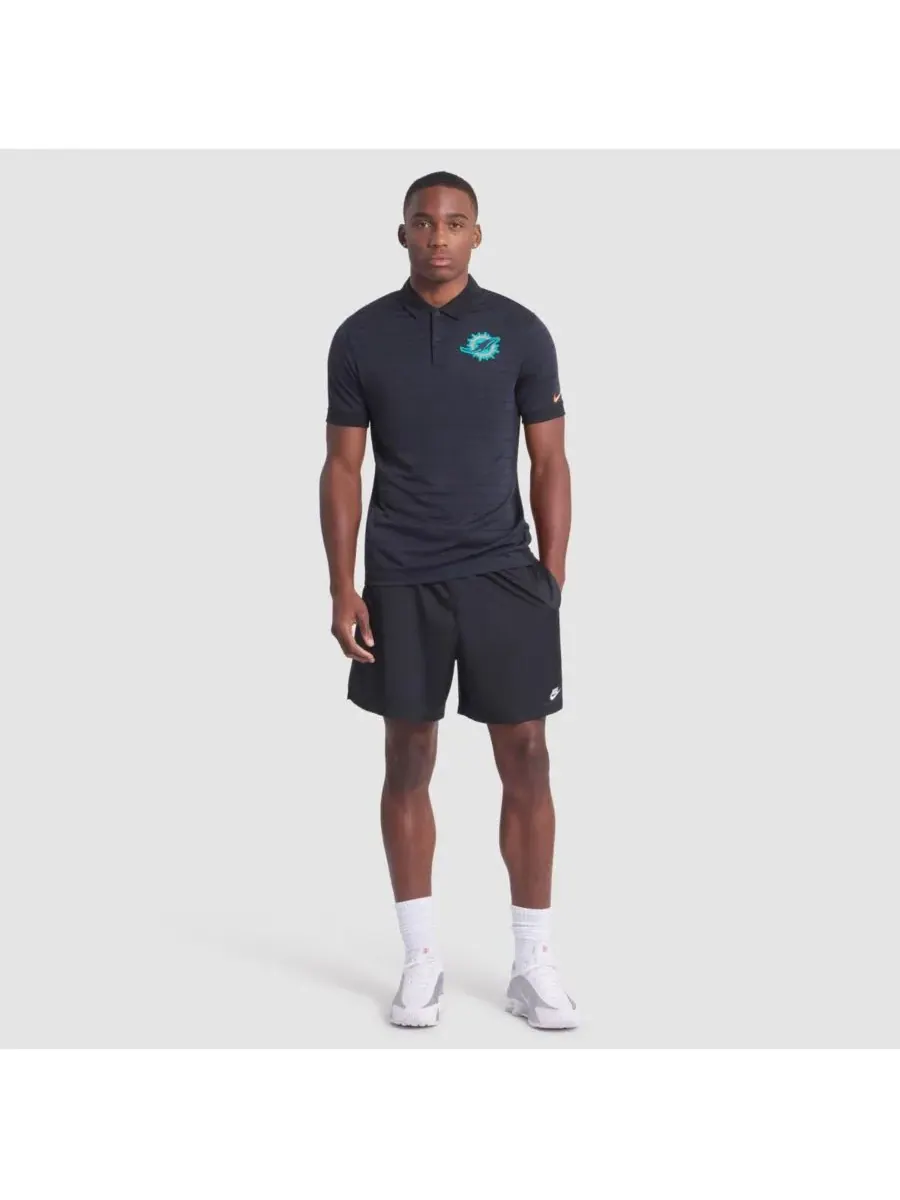 Nike Мужская поло-рубашка Pitch Blue Miami Dolphins 2025 Rivalries Collection Sideline Victory — изображение 3 из 3
