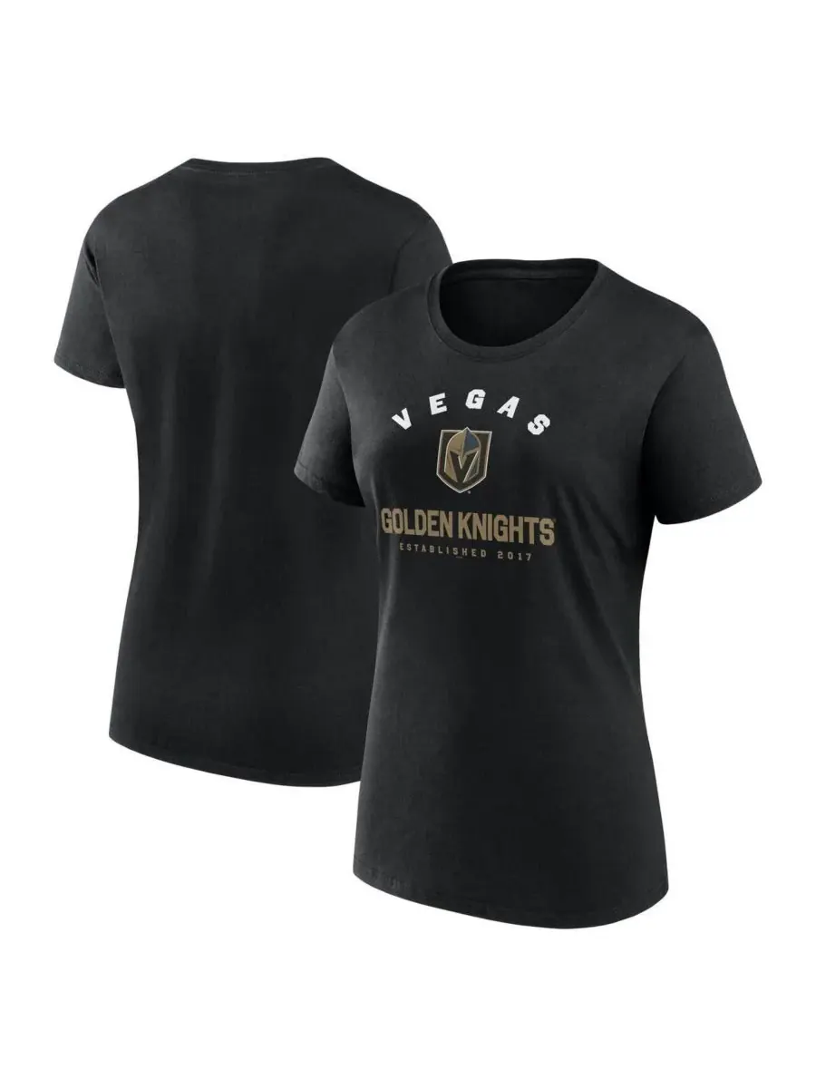 Logo Athletic Женская черная футболка Vegas Golden Knights Unrivaled — изображение 1 из 3, черный
