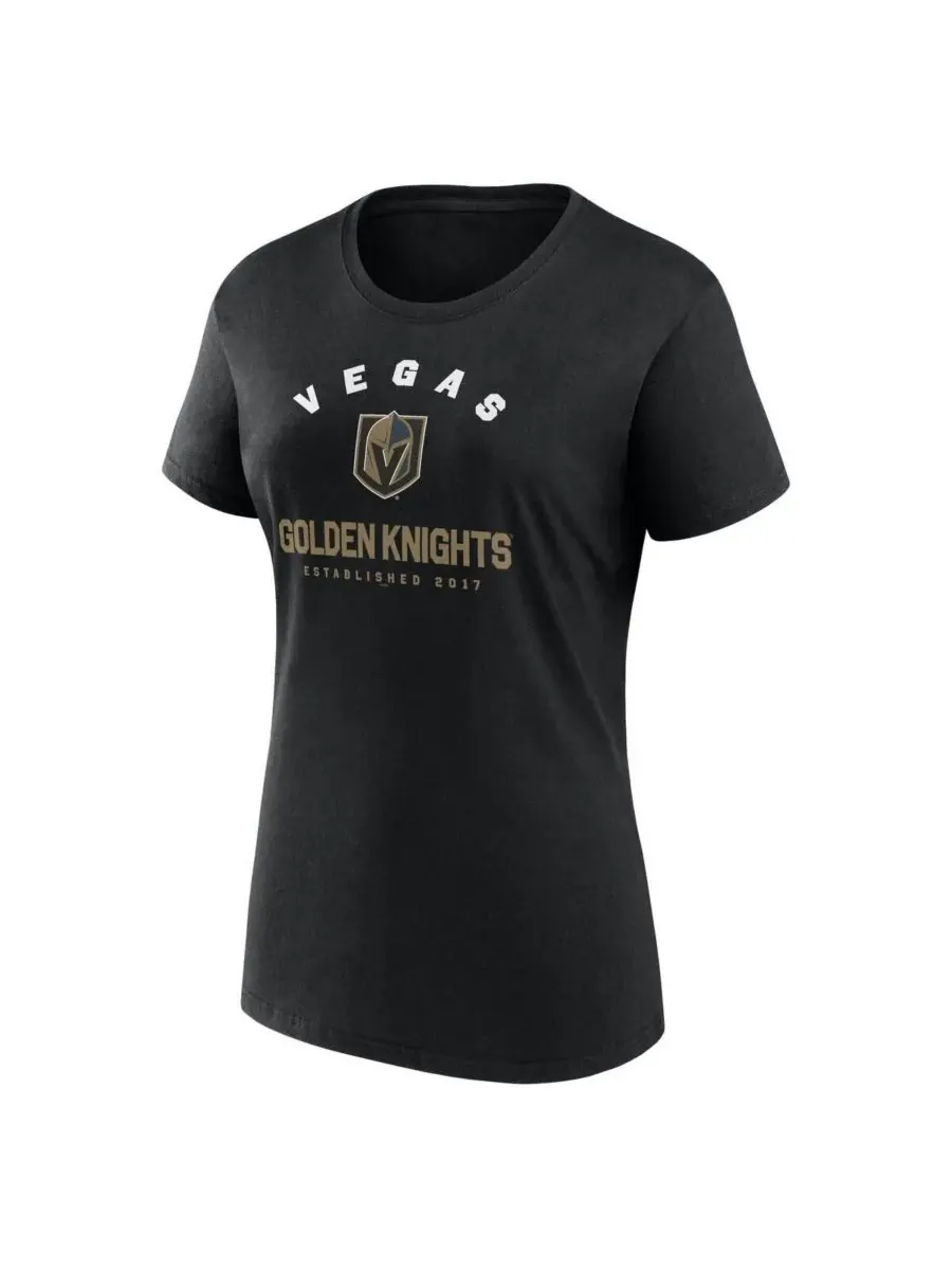 Logo Athletic Женская черная футболка Vegas Golden Knights Unrivaled — изображение 2 из 3, черный
