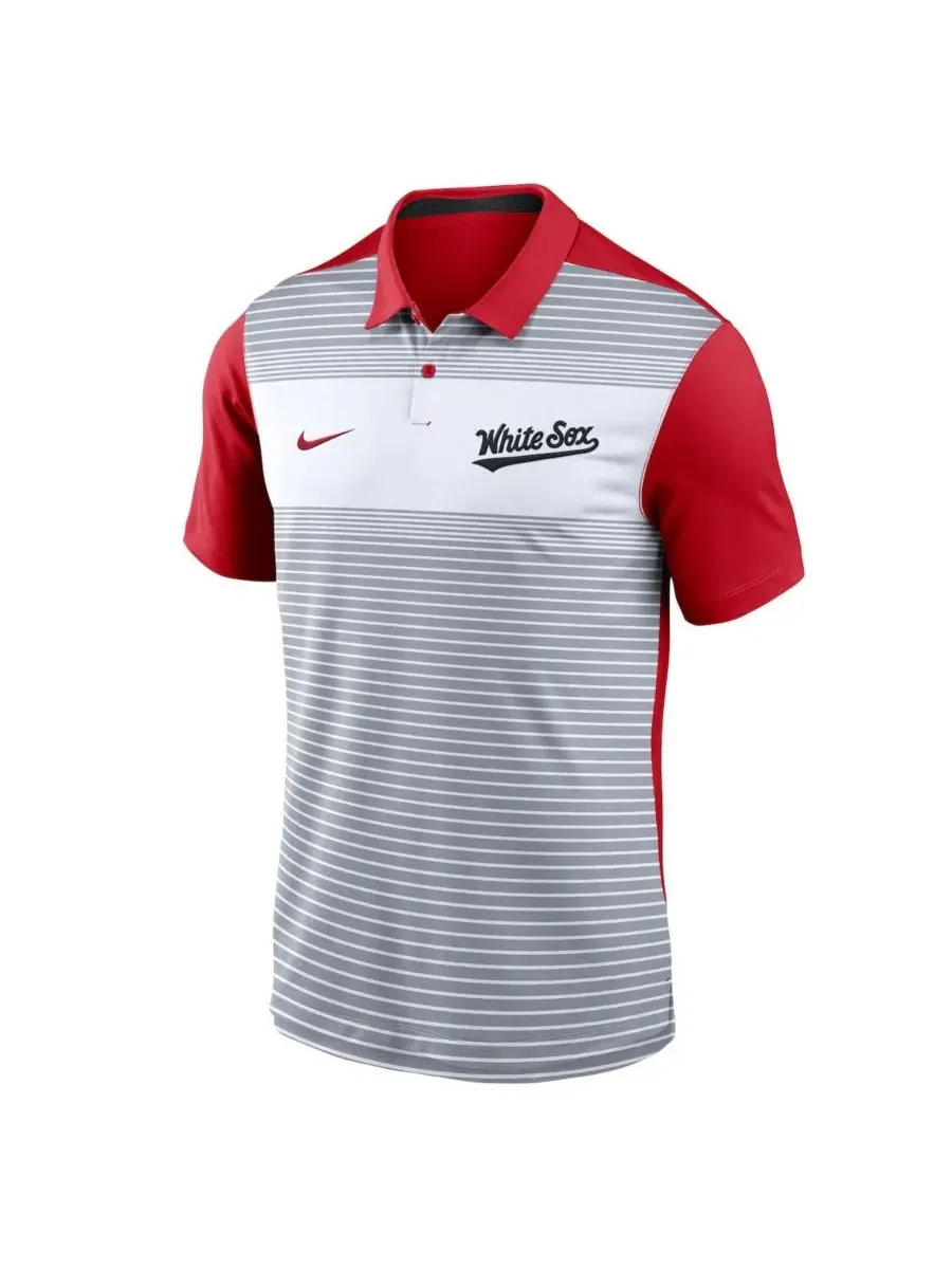 Nike Мужская поло-рубашка Chicago White Sox 2025 City Connect Fashion Legacy Icon Vapor Performance — изображение 2 из 3