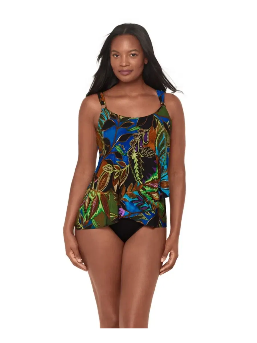 Танкини-топ с нижней поддержкой, модель Dazzle Miraclesuit, Amazonia — изображение 1 из 4