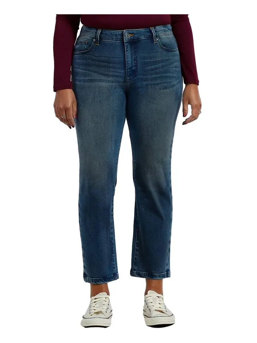 Женские джинсы с высокой посадкой и зауженными штанинами Slink Jeans — изображение 1 из 3