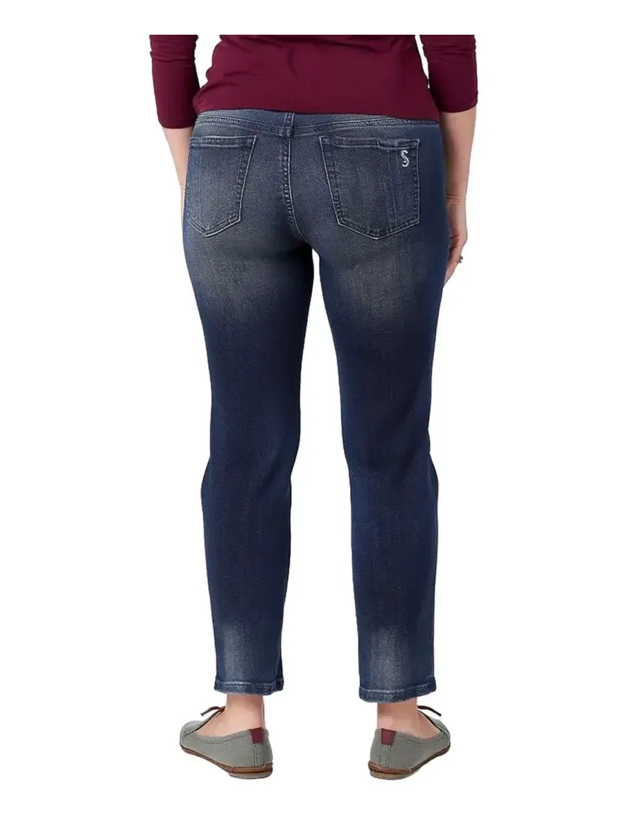 Женские джинсы с высокой посадкой и зауженными штанинами Slink Jeans — изображение 2 из 3