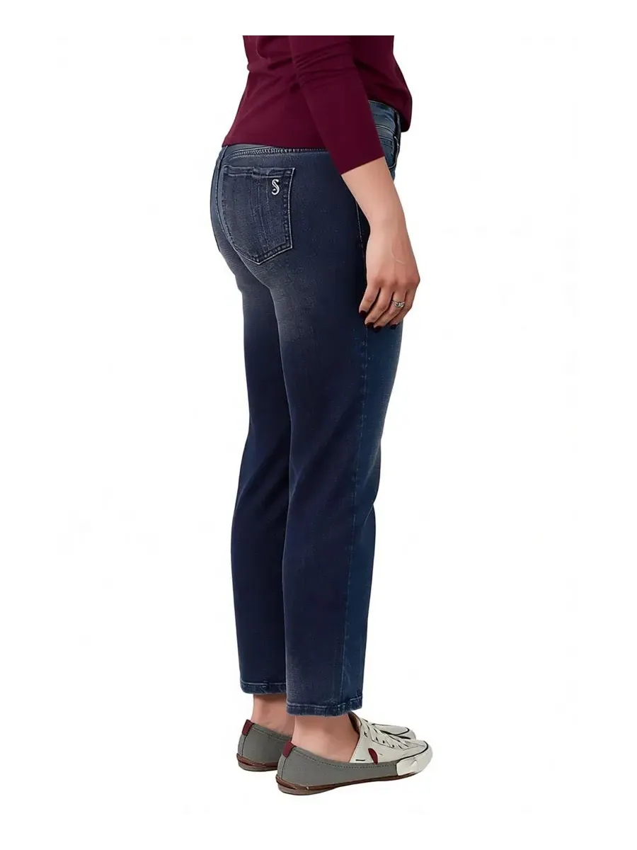 Женские джинсы с высокой посадкой и зауженными штанинами Slink Jeans — изображение 3 из 3