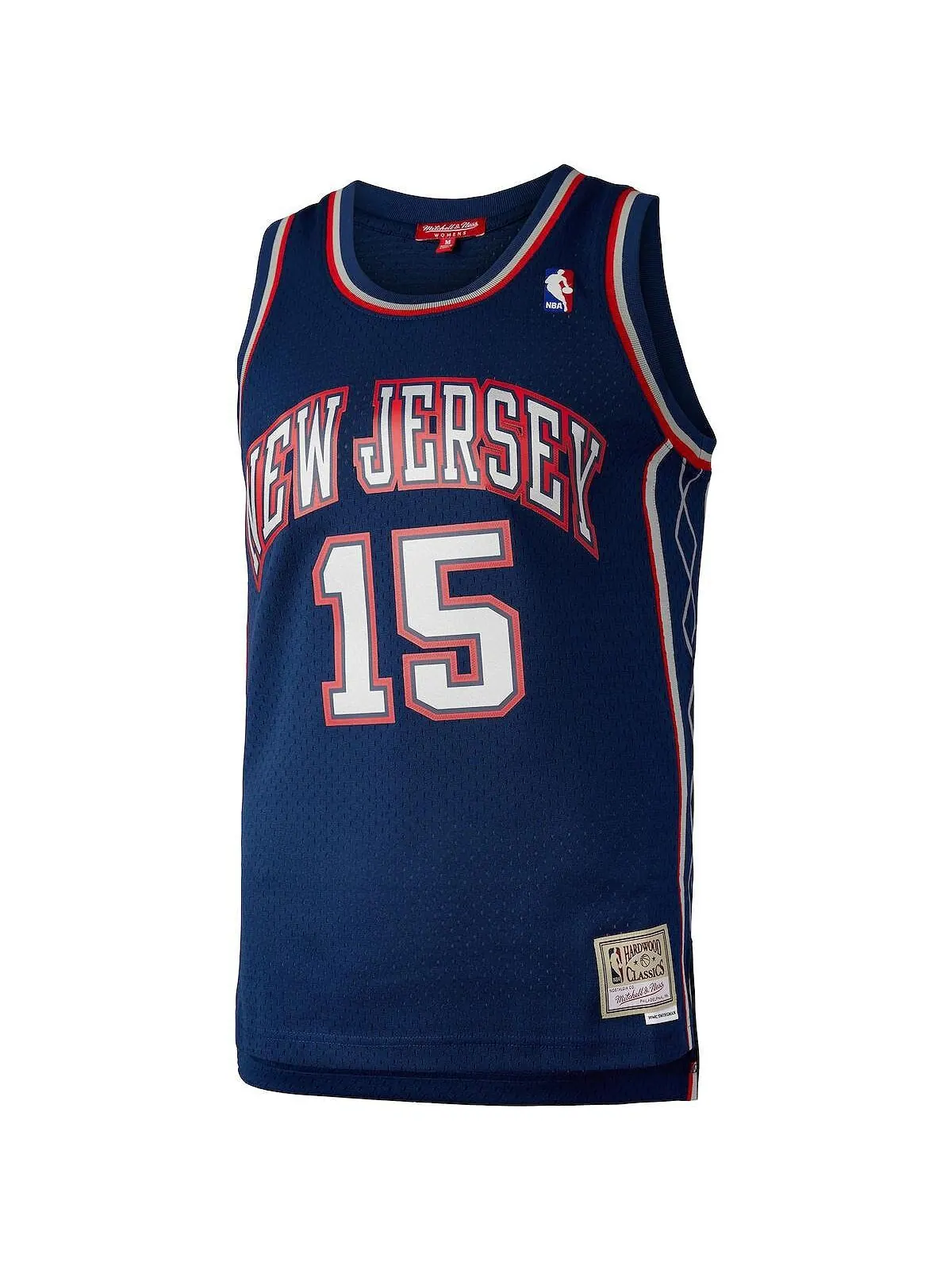 Женский темно-синий джерси Vince Carter New Jersey Nets Hardwood Classics 2006 Swingman Mitchell & — изображение 2 из 3