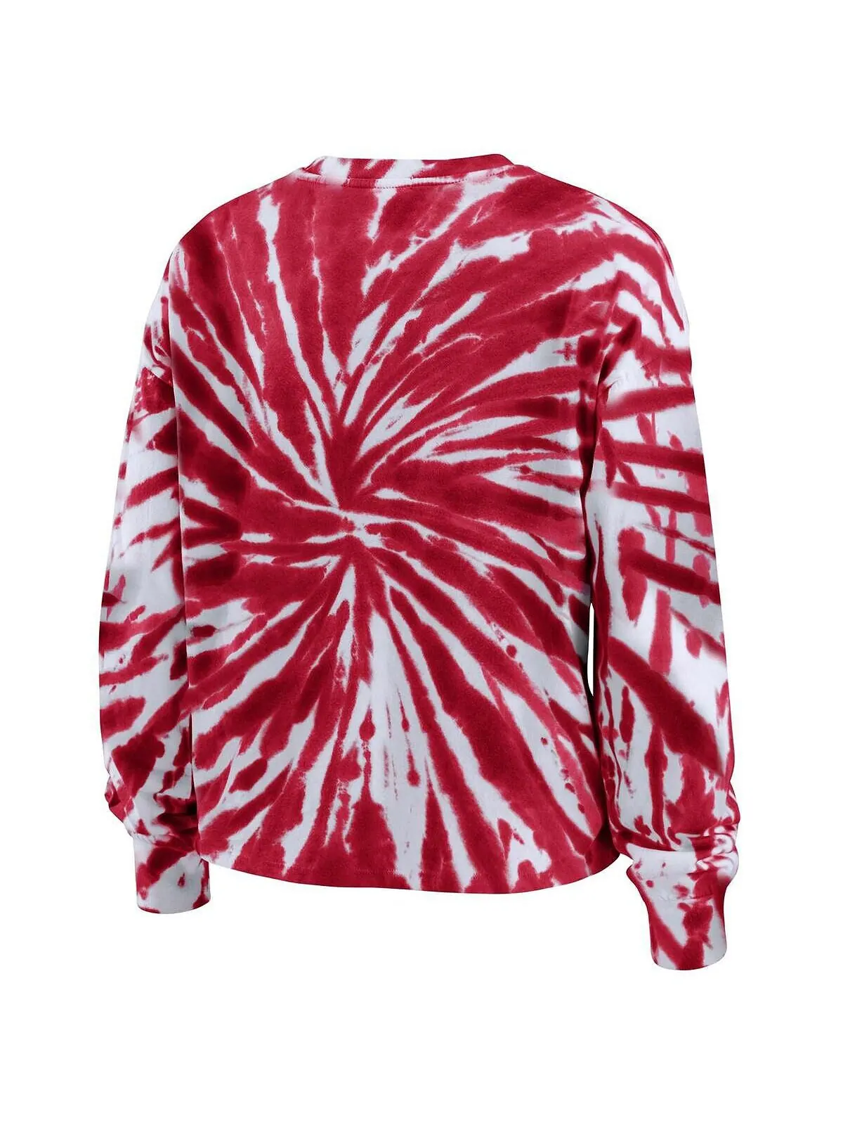 Женская красная футболка с длинным рукавом Wisconsin Badgers тай-дай WEAR by Erin Andrews — изображение 2 из 3, красный