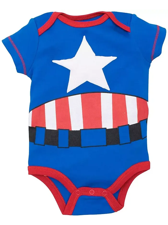 Детский костюм-боди и шапочка для мальчиков Baby Boys Cosplay Avengers — изображение 2 из 3