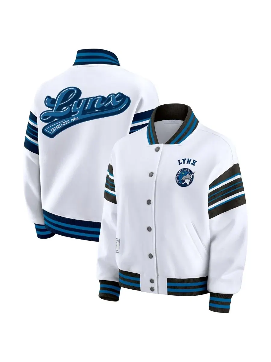 Женская флисовая куртка-свитшот на полной застежке WNBA, модель Full-Snap Fleece Sweatshirt Jacket — изображение 1 из 5