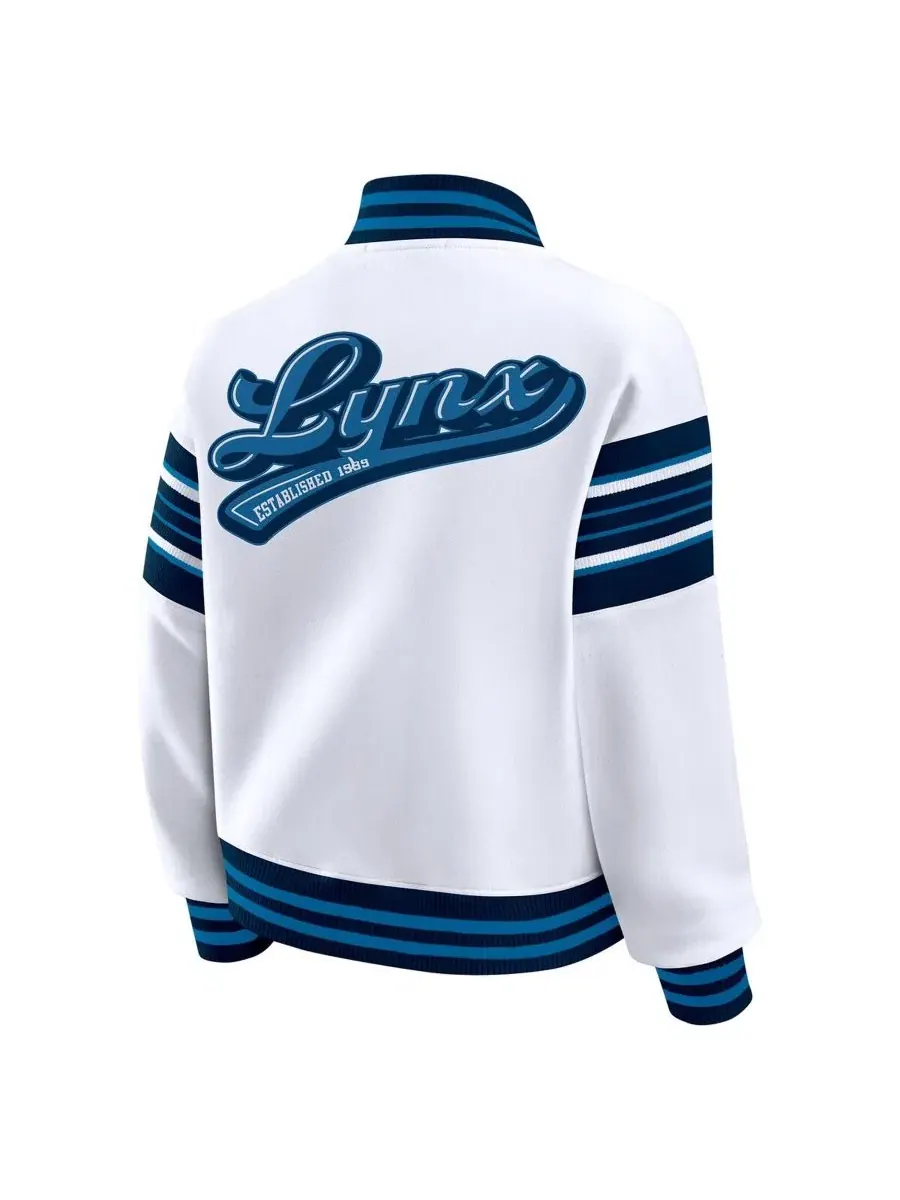 Женская флисовая куртка-свитшот на полной застежке WNBA, модель Full-Snap Fleece Sweatshirt Jacket — изображение 3 из 5