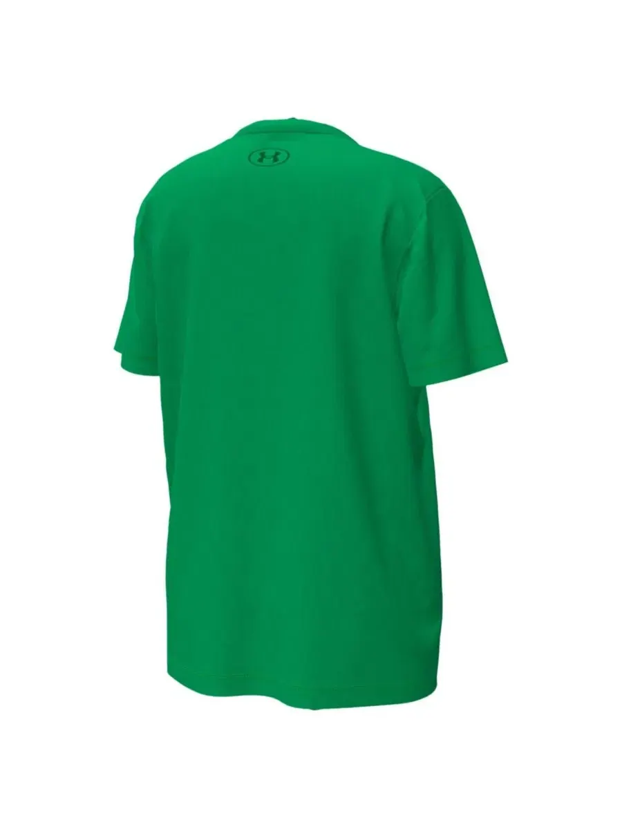 Детская футболка с принтом Golfing Leprechaun Under Armour — изображение 2 из 3, зеленый