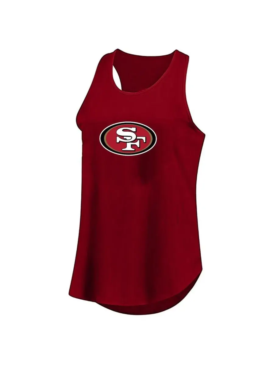 Майка-безрукавка с принтом San Francisco 49ers Profile — изображение 1 из 1, алый