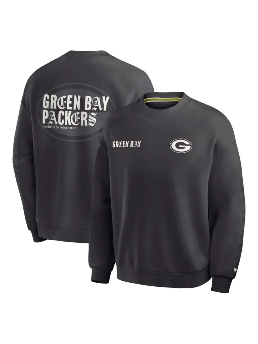 Свитшот мужской оверсайз с принтом Green Bay Packers Oversized Type Play Multi Fanatics — изображение 1 из 3