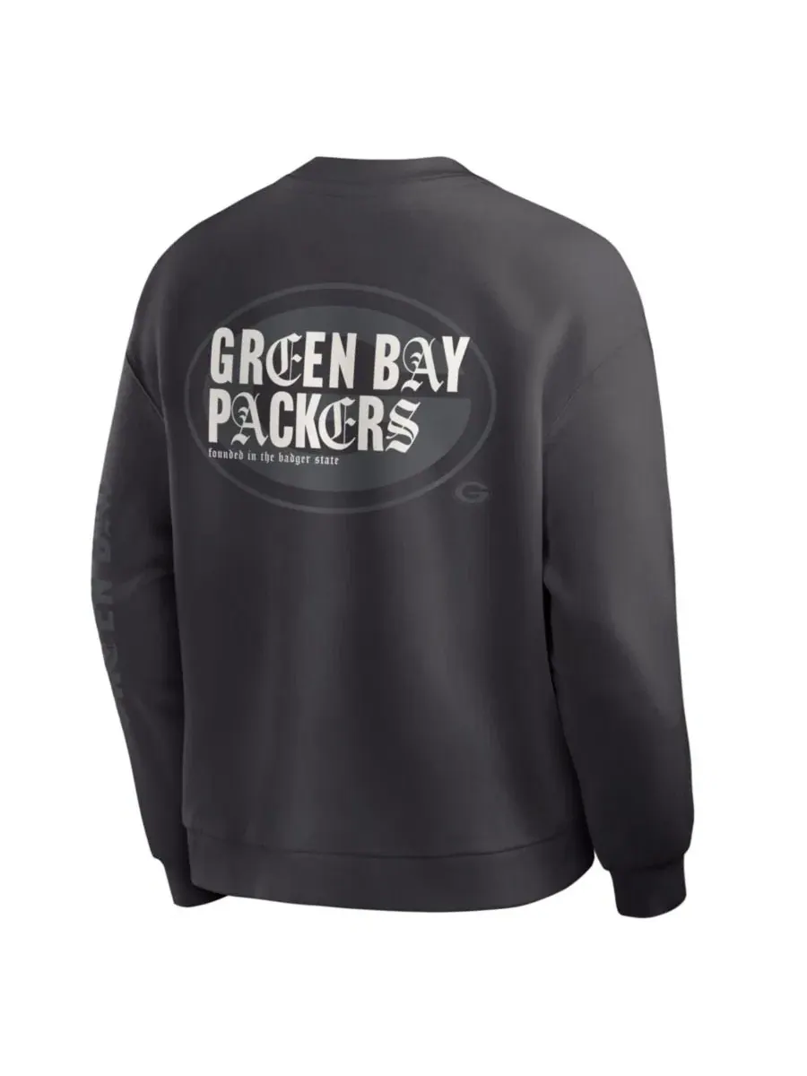Свитшот мужской оверсайз с принтом Green Bay Packers Oversized Type Play Multi Fanatics — изображение 3 из 3