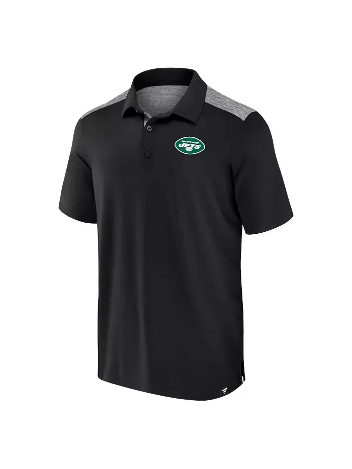 Мужская поло New York Jets Long Shot черного цвета Fanatics — изображение 3 из 3