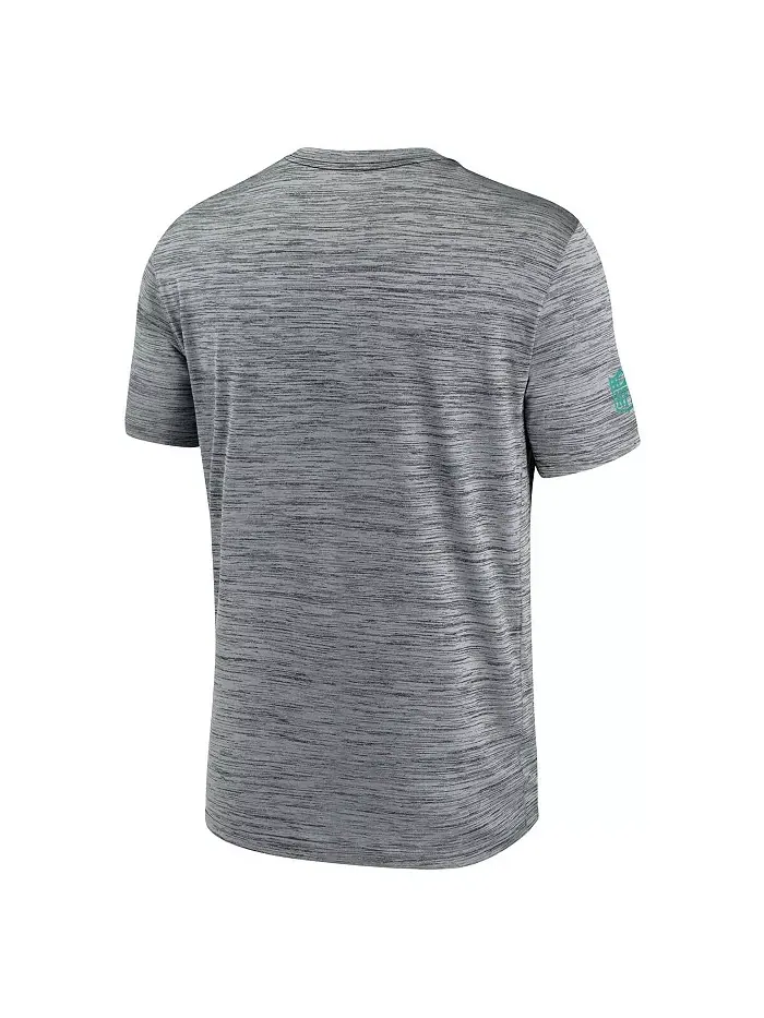 Мужская серая футболка Miami Dolphins Sideline Velocity Performance Nike — изображение 3 из 3