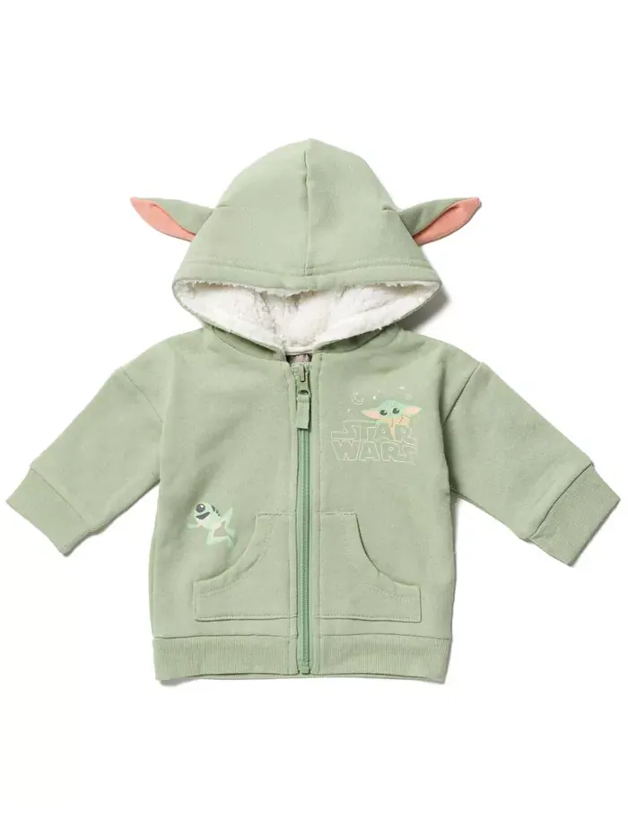 Детская флисовая толстовка с молнией Star Wars Yoda для мальчиков Starwars