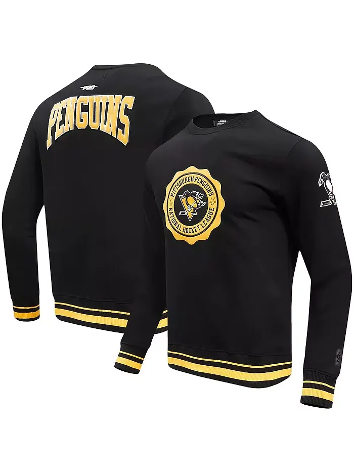 Мужская черная толстовка с логотипом Pittsburgh Penguins Pro Standard