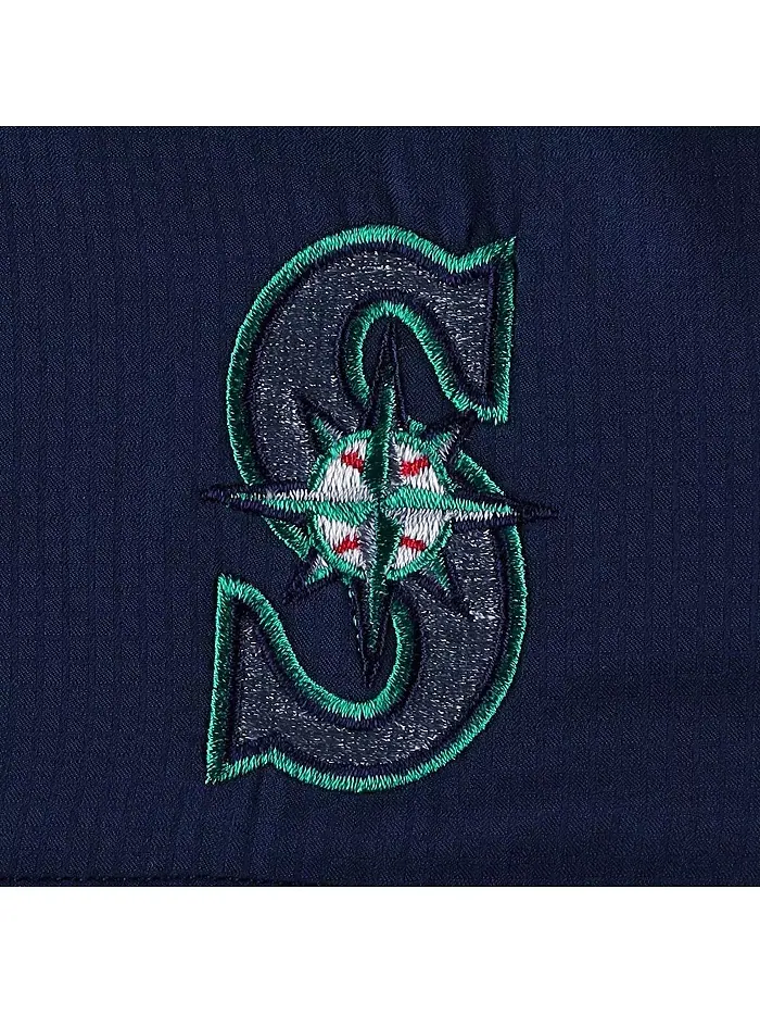 Мужская голубая рубашка на пуговицах Seattle Mariners Tamiami Omni-Shade Columbia — изображение 2 из 4