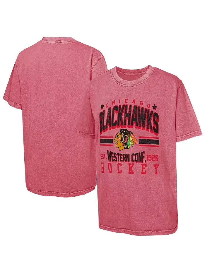 Футболка Chicago Blackhawks Sure Short для больших мальчиков и девочек (красная) Outerstuff — изображение 1 из 3