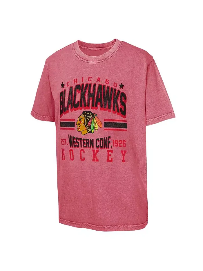 Футболка Chicago Blackhawks Sure Short для больших мальчиков и девочек (красная) Outerstuff — изображение 3 из 3