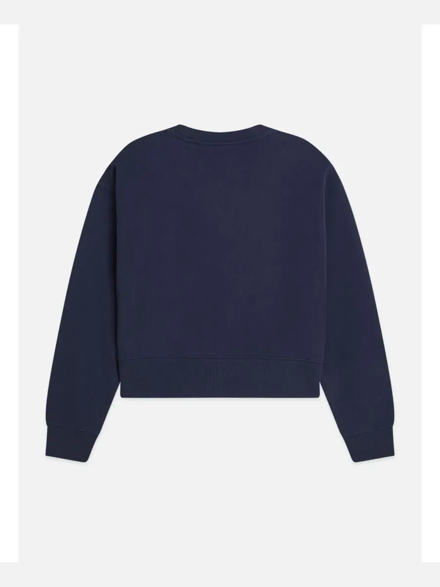 Свитшот свободного кроя с ленточной вышивкой Scotch and Soda, Peacoat — изображение 5 из 5