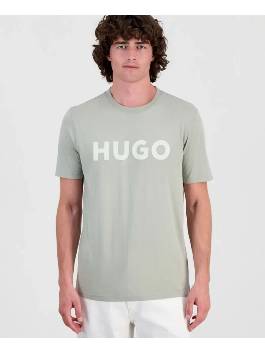 Футболка с логотипом Dulivio Hugo Boss, Lt Pas Grn