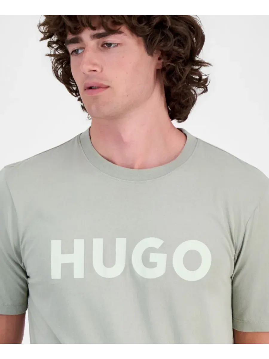 Футболка с логотипом Dulivio Hugo Boss, Lt Pas Grn — изображение 2 из 3
