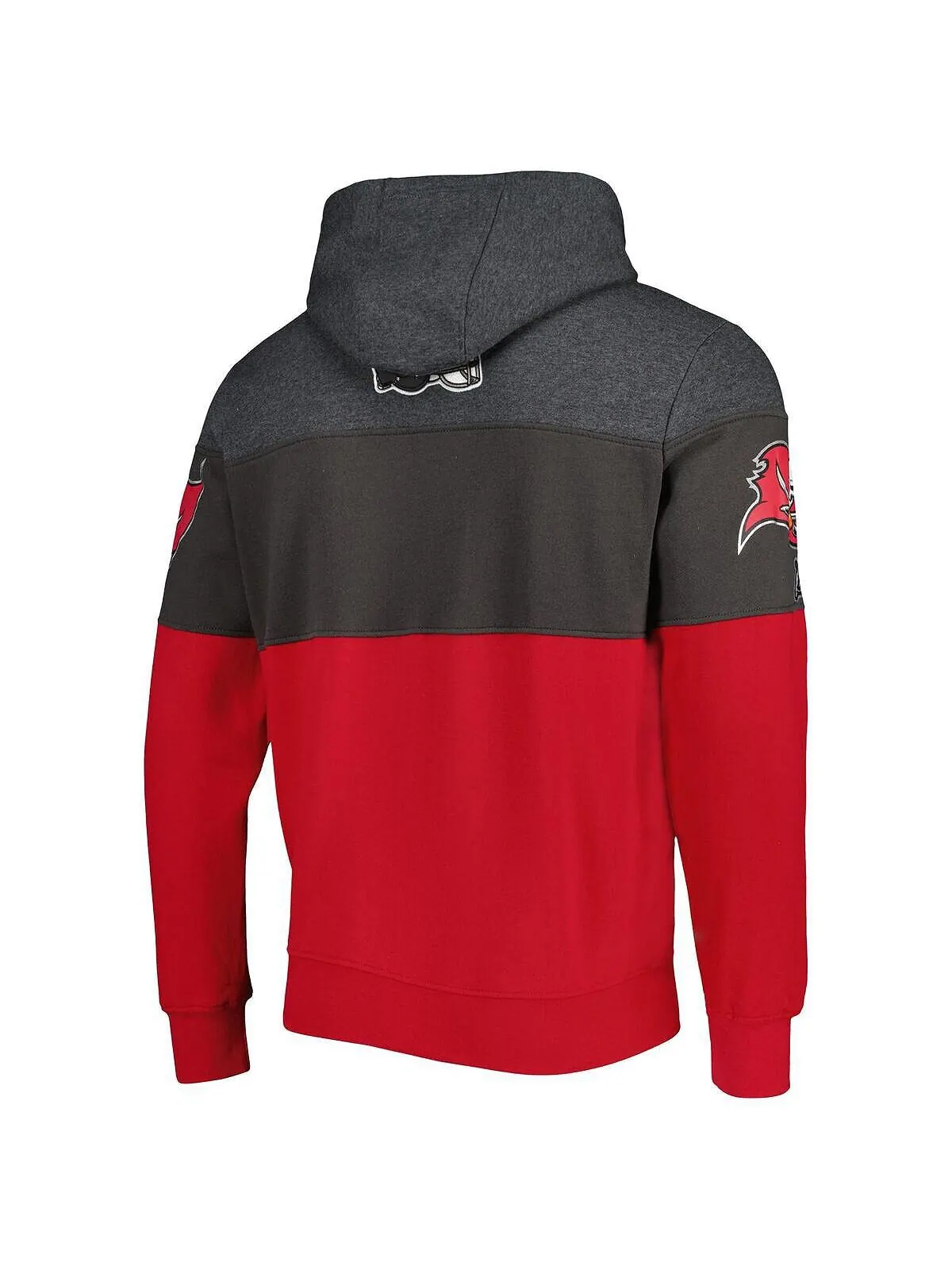 Мужская темно-серая, красная толстовка с капюшоном tampa bay buccaneers extreme pullover Starter — изображение 3 из 4, мульти