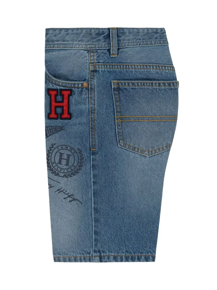 Детские джинсовые шорты стандартного кроя, размер 2T-7 Tommy Hilfiger — изображение 6 из 9